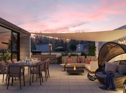 Sale - Generous family house in a private residence, Prague 4 - Libuš