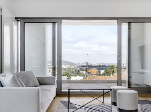 Zahraniční nemovitosti - Moderní byt 2+kk s terasou a panoramatickými výhledy, Praha 4 - Podolí