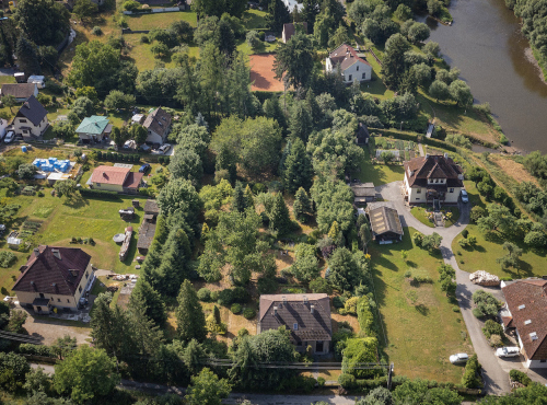 Building plot with fully grown garden, Nespeky - Benešov