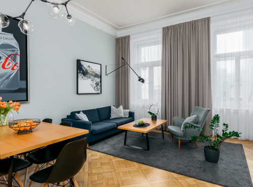 Zahraniční nemovitosti - Designový byt 3+kk, Praha 1 - Petrská čtvrť