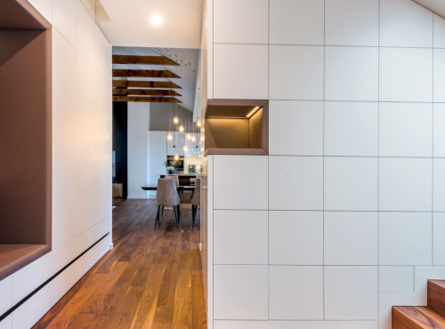 Pronájem - Moderní penthouse 4+kk s terasami, Praha 2 - Vinohrady