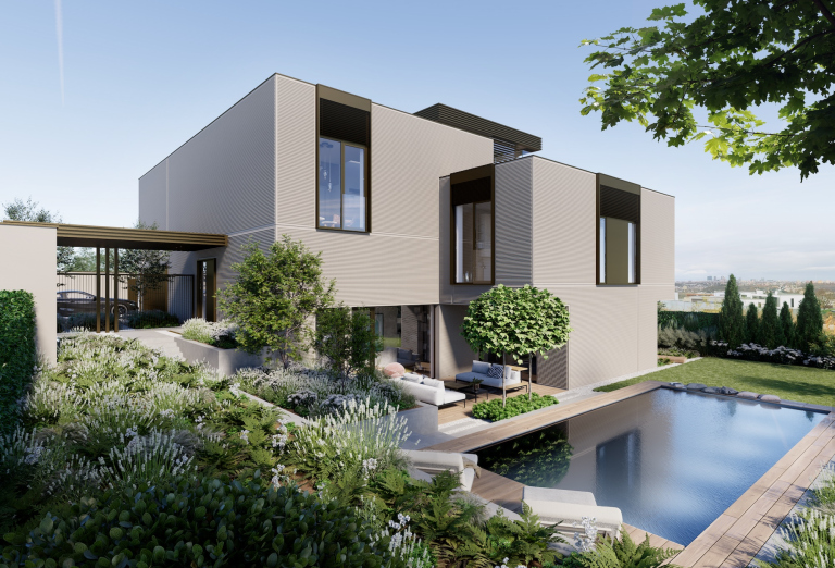 Moderní vila s výhledem, Praha - Velká Chuchle