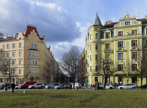 Pronájem - Elegantní byt 3+kk, Praha 3 - Vinohrady