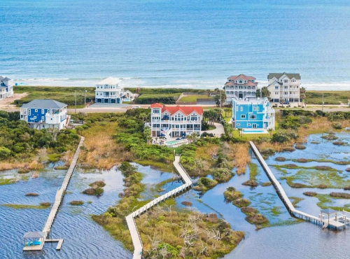 Zahraniční nemovitosti - Mimořádná vila na pobřeží, USA - Severní Karolína