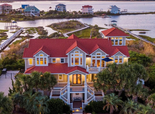 Zahraniční nemovitosti - Mimořádná vila na pobřeží, USA - Severní Karolína