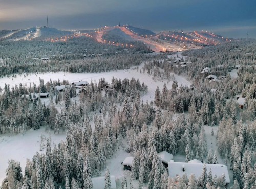 Zahraniční nemovitosti - Luxusní srub, Finsko-Kuusamo