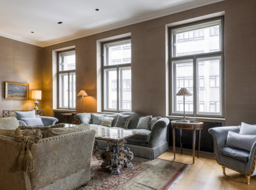 Pronájem - Luxusní byt 5+1, Praha 1 - Petrské náměstí