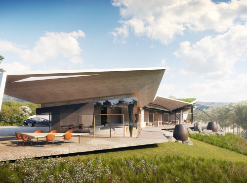 Prodej - Stavební pozemek s projektem, Středočeský kraj - Kamýk nad Vltavou