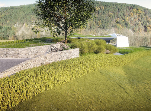 Prodej - Stavební pozemek s projektem, Středočeský kraj - Kamýk nad Vltavou