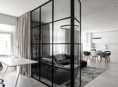 Prodej - Designový byt 4+kk s balkonem, Praha 2 - Vinohrady