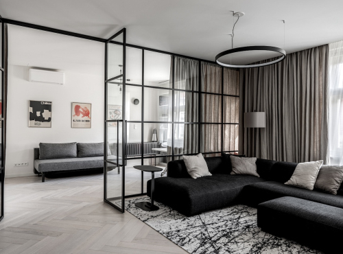 Prodej - Designový byt 4+kk s balkonem, Praha 2 - Vinohrady