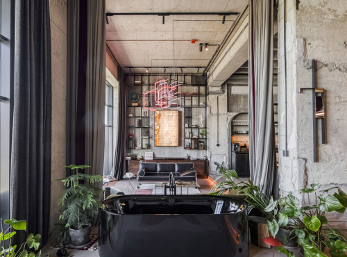 Prodej - Moderní loftový byt s autovýtahem, Praha 12 - Modřany