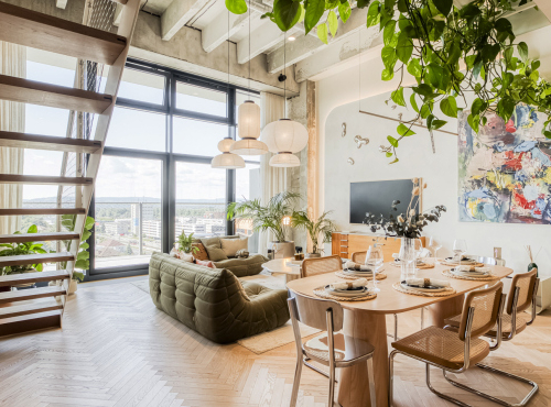 Spacious loft apartment, Prague 12 - Modřany