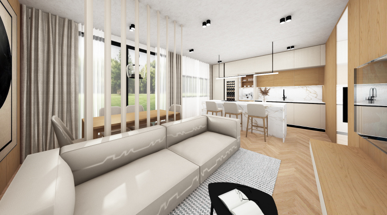 Moderní byt 3+kk s terasou, Praha 7 - Troja