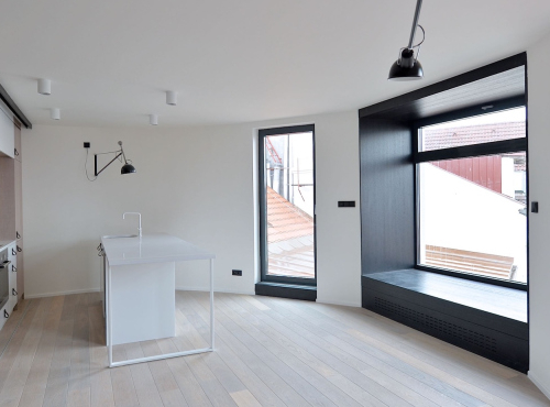 Pronájem - Luxusní střešní apartmán, Praha 3 - Jiřího z Poděbrad