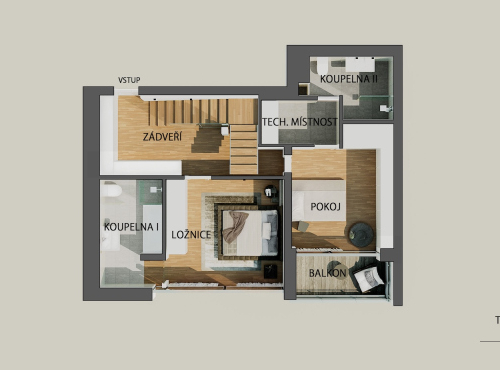 Sale - Duplex apartment 4+kk, Prague 3 - Žižkov