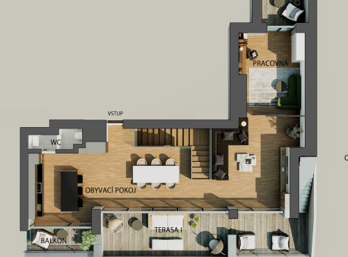 Sale - Duplex apartment 4+kk, Prague 3 - Žižkov