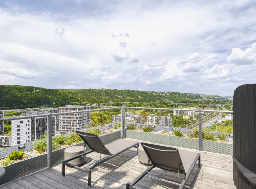 Sale - Stylish loft in the Vanguard residence, Prague 12 - Modřany