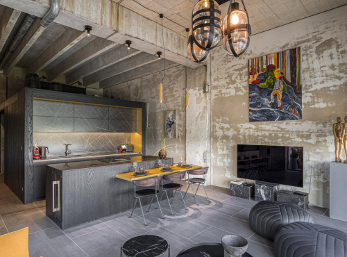 Sale - Stylish loft in the Vanguard residence, Prague 12 - Modřany