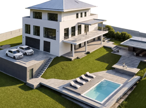 Building plot with house and permitted project, Prague 4 - Braník