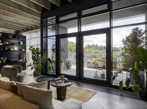 Designový loft s terasou,Praha 12 - Modřany