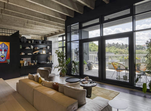 Designer loft with terrace,Praha 12 - Modřany