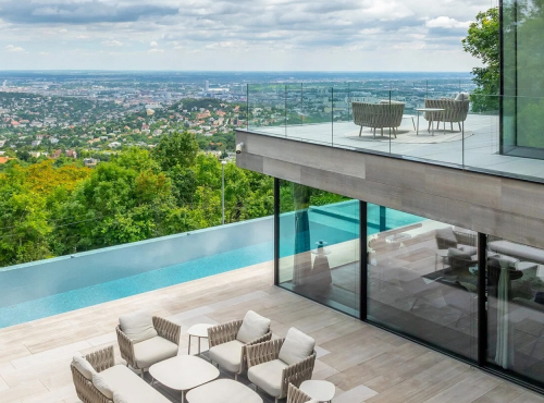 Zahraniční nemovitosti - Moderní vila s panoramatickým výhledem, Budapešť - Maďarsko