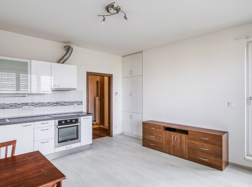 Pronájem - Světlý byt 1+kk s balkonem, Praha 10 - Malešice