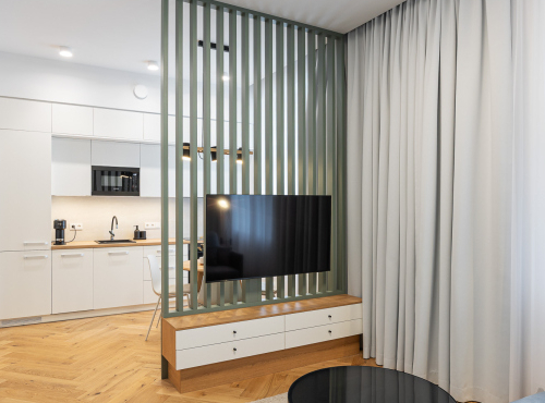 Modern 1+kk apartment in Sovova Residence, Prague 8 – Karlín