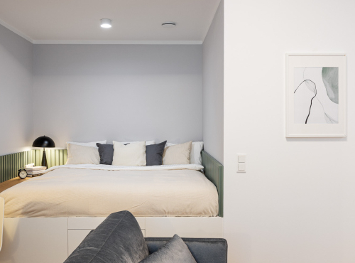 Modern 1+kk apartment in Sovova Residence, Prague 8 – Karlín