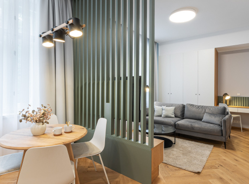 Pronájem - Moderní byt 1+kk v Rezidenci Sovova, Praha 8 – Karlín