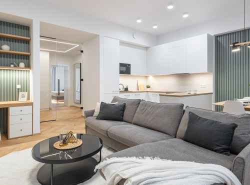 Modern 2+kk apartment in Sovova Residence, Prague 8 – Karlín