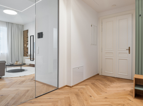 Pronájem - Moderní byt 2+kk v Rezidenci Sovova, Praha 8 – Karlín