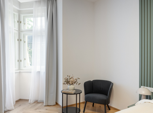 Pronájem - Moderní byt 2+kk v Rezidenci Sovova, Praha 8 – Karlín