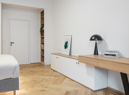 Pronájem - Moderní byt 2+kk v Rezidenci Sovova, Praha 8 – Karlín