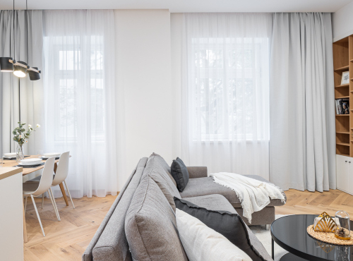 Modern 2+kk apartment in Sovova Residence, Prague 8 – Karlín