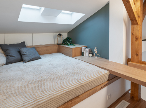 Pronájem - Mezonetový byt 4+kk v Rezidenci Sovova, Praha 8 – Karlín