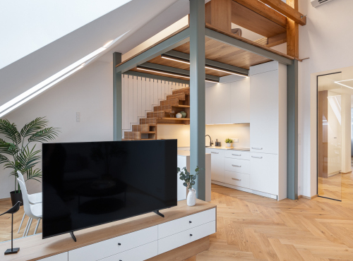 Duplex 4+kk apartment in Sovova Residence, Prague 8 – Karlín
