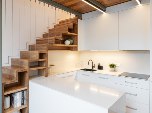 Pronájem - Mezonetový byt 4+kk v Rezidenci Sovova, Praha 8 – Karlín