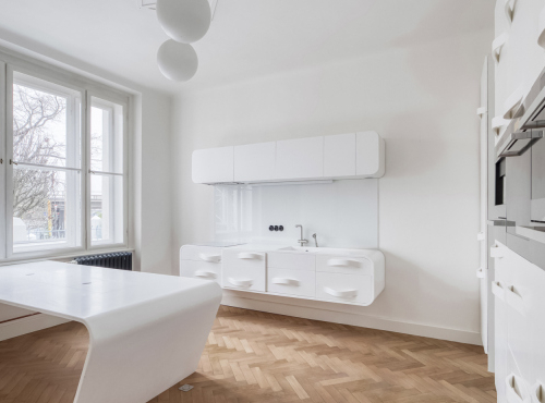 Office spaces  in a cubist villa, Prague 2 - Rašínovo nábřeží