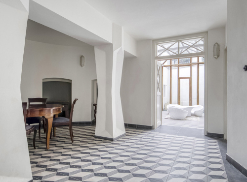 Office spaces  in a cubist villa, Prague 2 - Rašínovo nábřeží