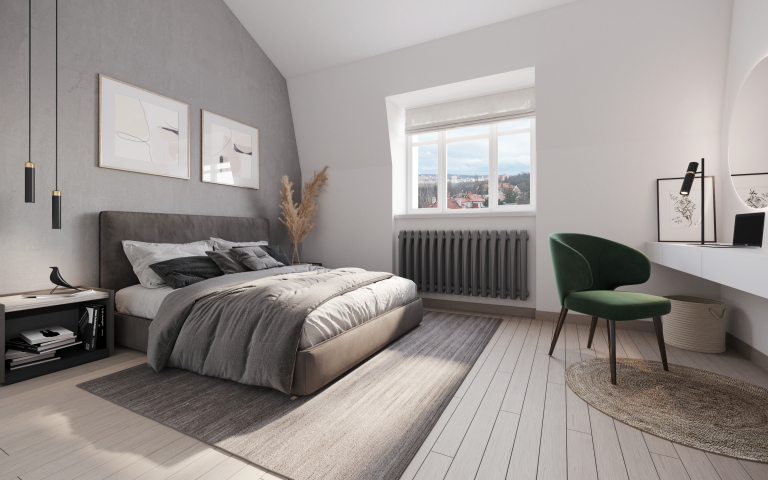 Duplex s terasou, Praha 6 – Bubeneč